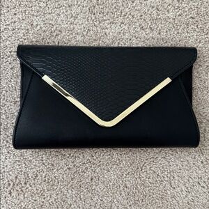 ALDO Black Envelope Clutch